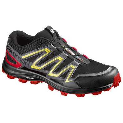 Zapatilla Salomon Speedtrak Negro/Amarillo/Rojo