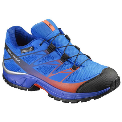 Zapatilla Salomon Wings CS WP J Azul/Naranja