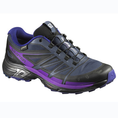 Zapatilla Salomon Wings Pro 2 GTX W Negro/Gris/Malva