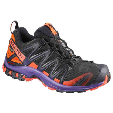 Zapatilla Salomon XA PRO 3D GTX LTD W Negro/Naranja/Violeta