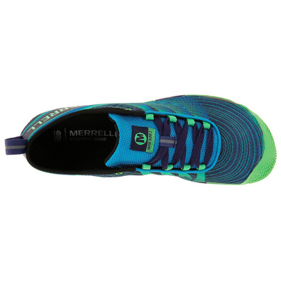 Zapatillas Merrell Vapor Glove 2 Verde/Negro/Azul