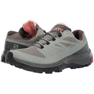 Zapatillas Salomon Outline GTX W Gris/Coral