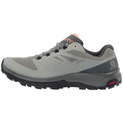 Zapatillas Salomon Outline GTX W Gris/Coral