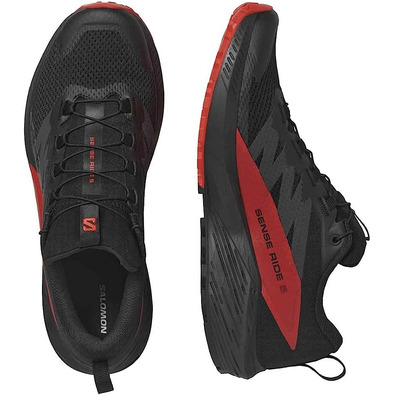 Zapatillas Salomon Sense Ride 5 Negro/Rojo