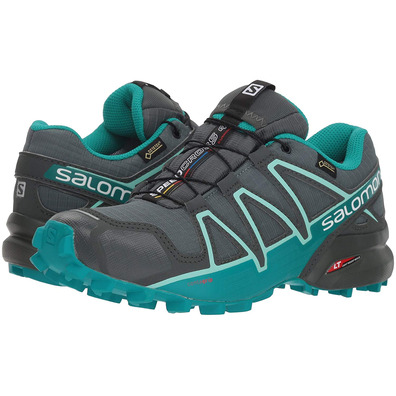 Zapatillas Salomon Speedcross 4 GTX W Gris/Turquesa