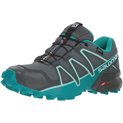 Zapatillas Salomon Speedcross 4 GTX W Gris/Turquesa