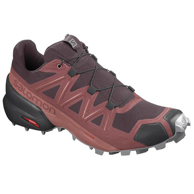 Zapatillas Salomon Speedcross 5 W Granate/Rojo