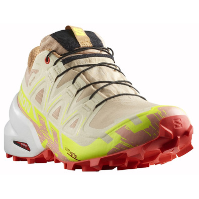 Zapatillas Salomon Speedcross 6 GTX W Beige/Amarillo