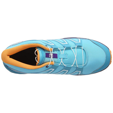 Zapatillas Salomon Speedcross J Turquesa/Morado/Naranja