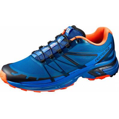 Zapatillas Salomon Wings Pro 2 Azul/Negro/Naranja