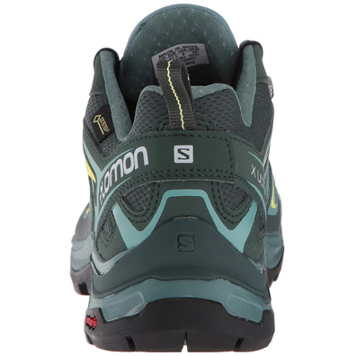 Zapatillas Salomon X Ultra 3 GTX W Verde/Negro/Amarillo