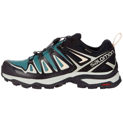 Zapatillas Salomon X Ultra 3 GTX W Verde/Negro/Crema