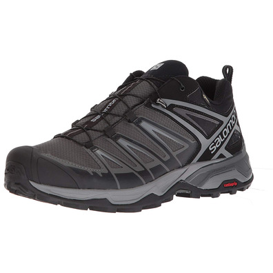 Zapatillas Salomon X Ultra 3 Wide GTX Negro/Gris