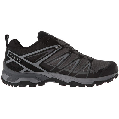 Zapatillas Salomon X Ultra 3 Wide GTX Negro/Gris