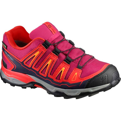 Zapatillas Salomon X Ultra GTX J Fucsia/Rojo