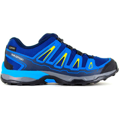 Zapatillas Salomon X Ultra GTX J Marino/Azul/Amarillo