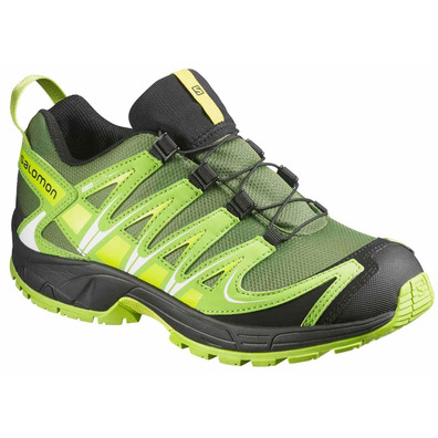 Zapatillas Salomon XA PRO 3D CS WP J Verde/Lima/Negro