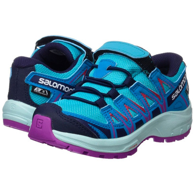 Zapatillas Salomon Xa PRO 3D CSWP K Aguamarina/Rosa