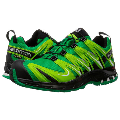 Zapatillas Salomon XA PRO 3D GTX Verde/Negro/Lima