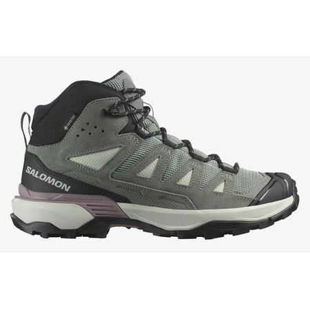 Bota Salomon X Ultra 360 LTR Mid GTX W Gris/Verde