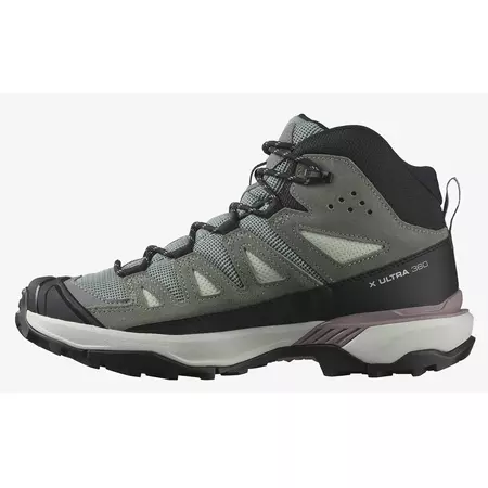 Bota Salomon X Ultra 360 LTR Mid GTX W Gris/Verde