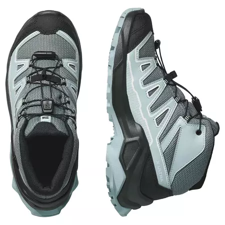 Bota Salomon X Ultra Mid GTX J Gris/Azul
