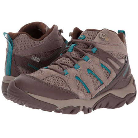 Botas Merrell Outmost Mid Vent GTX W Marrón/Turquesa
