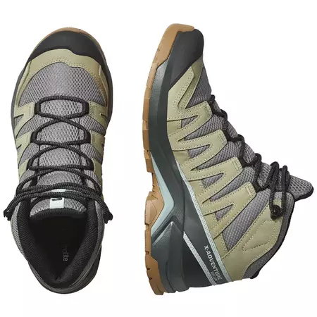 Botas Salomon X-Adventure Recon GTX W Mid Verde/Gris