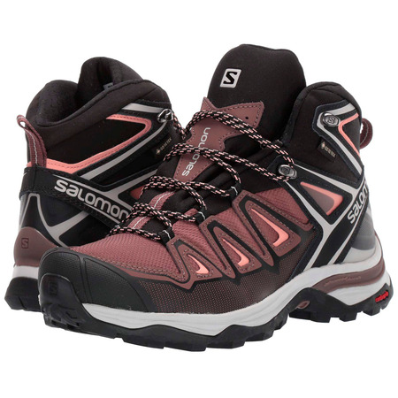 Botas Salomon X Ultra 3 Mid GTX W Marrón/Rosa