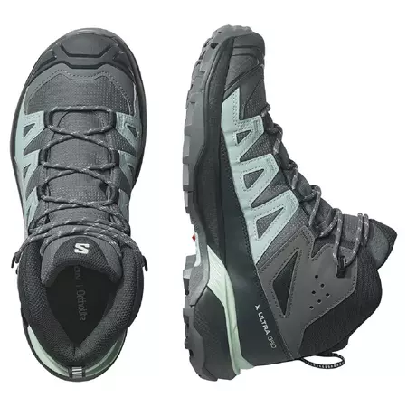 Botas Salomon X Ultra 360 Mid GTX W Gris/Aguamarina