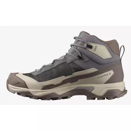 Botas Salomon X Ultra 5 Mid Gtx W Gris/Beige/Marrón