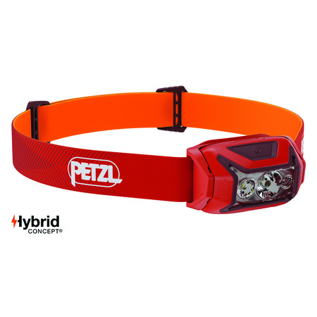 Frontal Petzl Actik 450 lumens Rojo