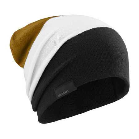 Gorro Salomon Flatspin Reversible Negro/Blanco/Ocre