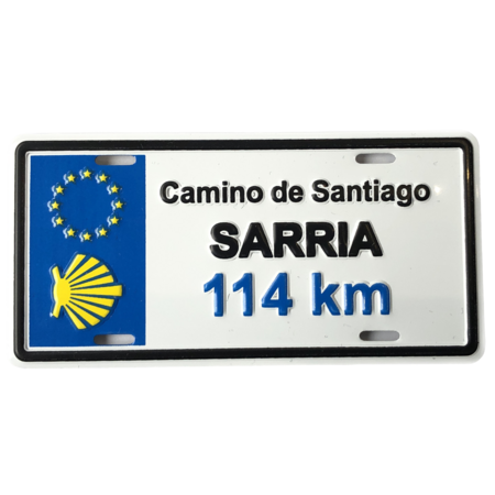 Imán Chapa Matrícula Sarria Km 114