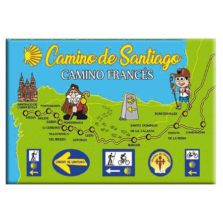 Imán Mapa Camino Francés MyL