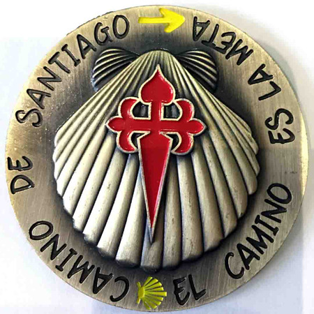 Imán Metal Estrella redonda El Camino es la Meta