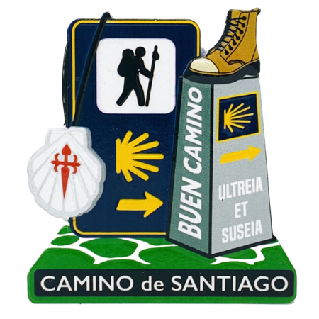 Imán Resina 3D Mojón Buen Camino
