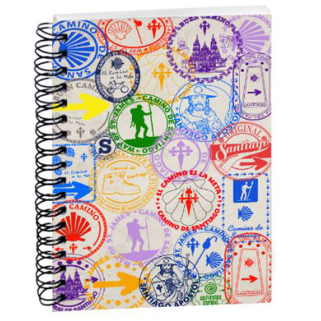 Libreta con anillas Sellos Camino de Santiago