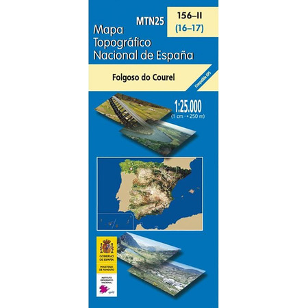 Mapa Folgoso Caurel 156-2 IGN 1:25.000