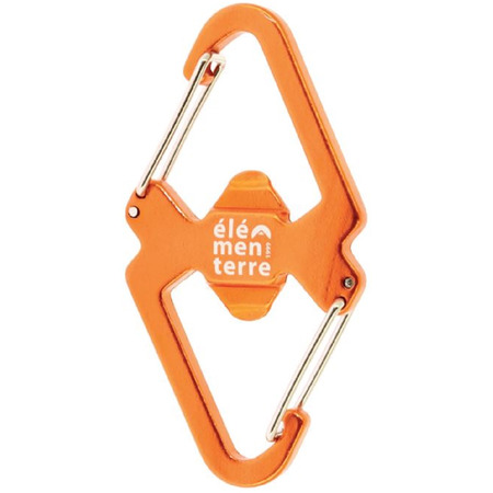 Mosquetón Doble Elementerre Dokara Naranja