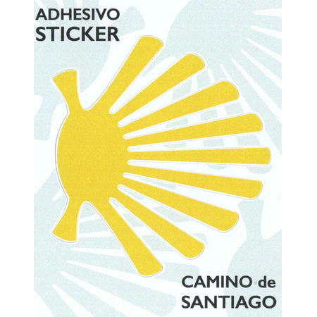 Pegatina Estrella Rústica Camino de Santiago
