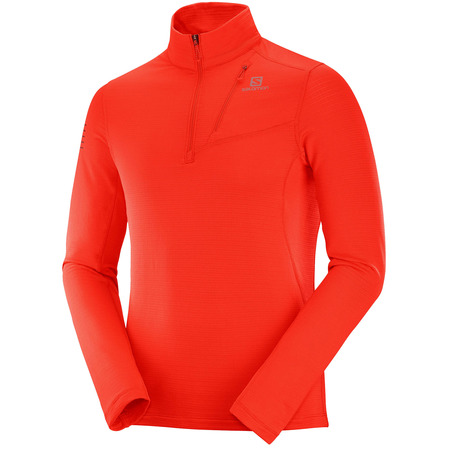 Pullover Salomon Griz HZ Mid M Rojo