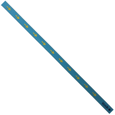 Pulsera Tela Flechas Amarillas  66 Azul Cielo