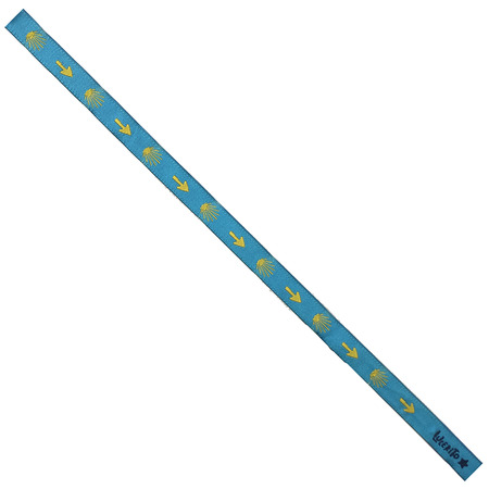 Pulsera de tela Flechas y estrellas amarillas 65 Azul cielo