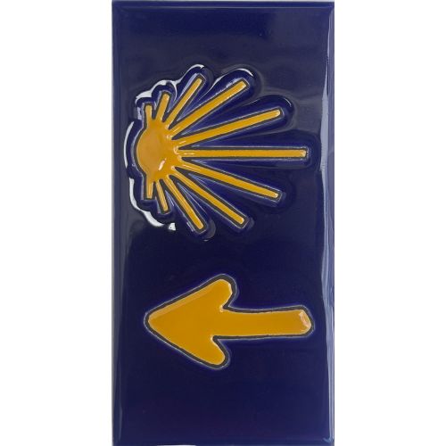 Azulejo cerámica Estrella y Flecha sin filo 15x7,5 cm