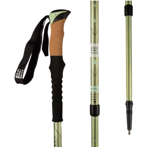 Bastón aluminio Elementerre Tramp 3.0 Verde kaki