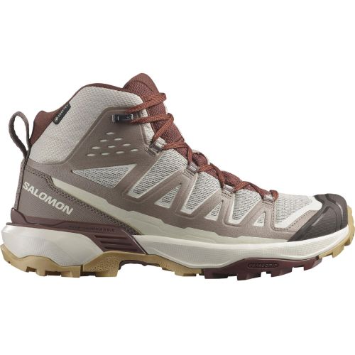 Bota Salomon X Ultra 360 Edge Mid GTX W Marrón/Beige/Blanco