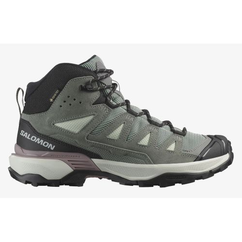 Bota Salomon X Ultra 360 LTR Mid GTX W Gris/Verde
