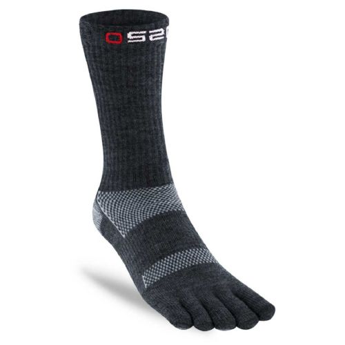 Calcetines Dedos Lana Merino OS20 Gris Oscuro