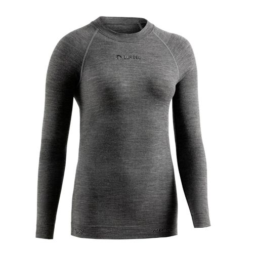 Camiseta Lurbel Merino Hollow Long Sleeves W Gris